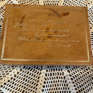 Barnes & Noble photo keep sake box “"bonded leather,"